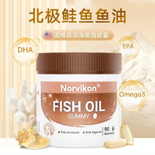 美国 Norvikon诺维肯 深海鱼油胶囊 126g/瓶（约90粒） 商品图0