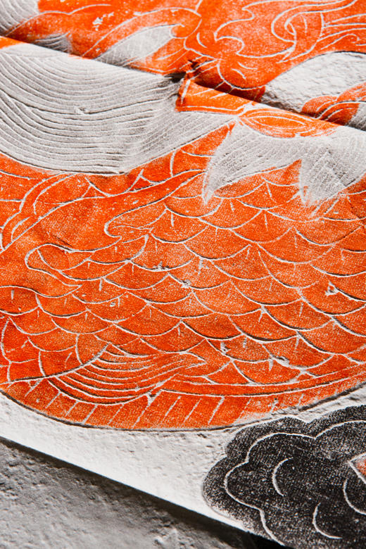 “麒麟踏祥云”刻石四色拓片 商品图4