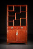 红桥红  家具严选  缅甸花梨（大果紫檀）  【196 双抽屉带柜门线条 博古架】 商品缩略图2