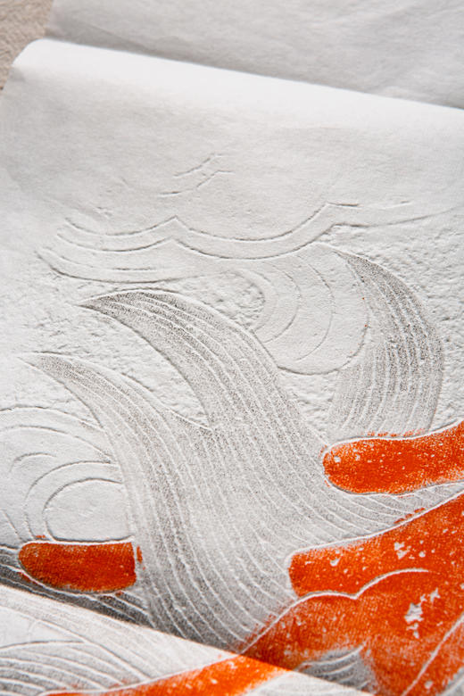 “麒麟踏祥云”刻石四色拓片 商品图8