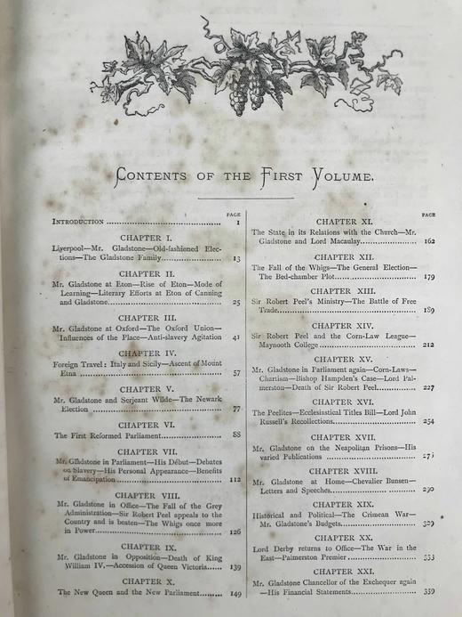 约19世纪后期 格拉斯通传（全2卷） 约百幅插图 真皮精装16开 商品图5