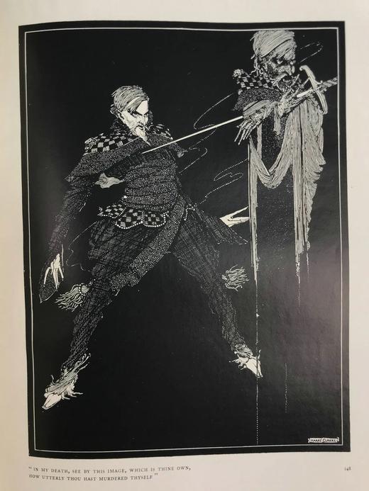 含藏书票！1919年 爱伦坡《神秘与幻想故事集》 哈利·克拉克24幅插图 真皮软面装16开 商品图7