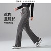 逸阳灰色阔腿女秋款高腰直筒莫代尔休闲窄版空气裤小个子0557 商品缩略图2