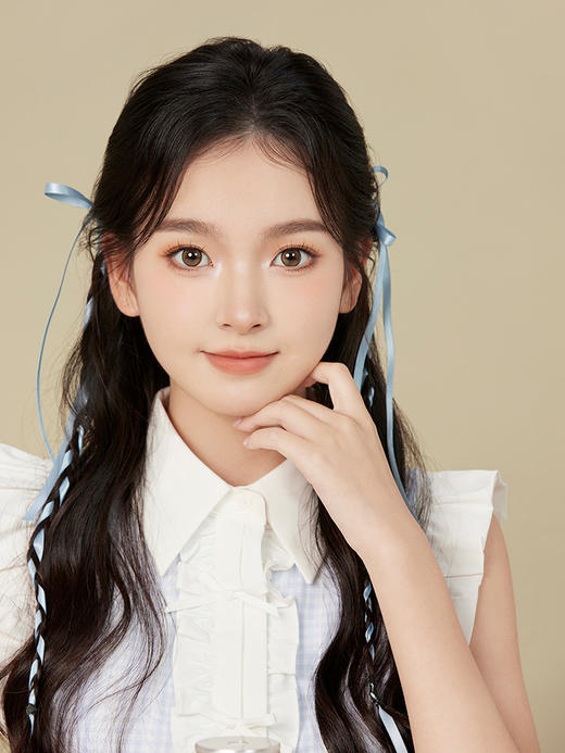 Puff Girl旗下 日抛 ｜神秘黑猫&纯真小鹿&脸红兔兔&小熊欧尼 ｜14.2mm白狮参考着色中大直径 商品图14