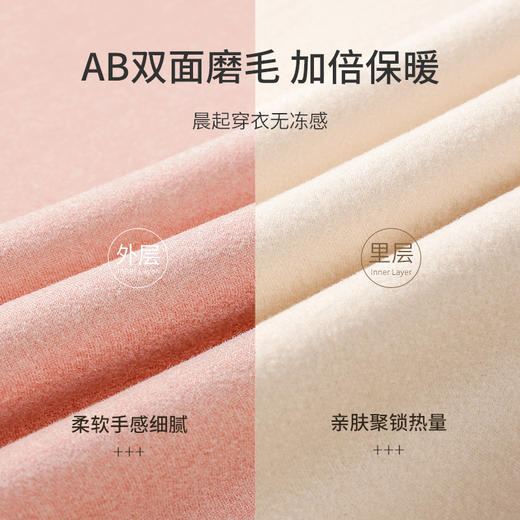 雅黛丽保暖背心女秋冬内搭圆领纯色打底女士双面磨毛无痕上衣马甲 商品图1