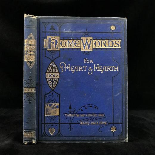 1887年 家庭箴言杂志 约百幅插图 漆布精装16开 商品图0