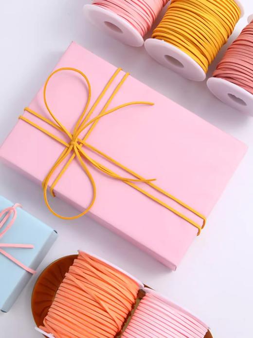 【0.3cm*50码】韩国绒彩带 多彩绒绳 鲜花甜品盒礼品盒打包绳打包带 商品图1