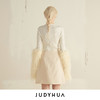 JUDYHUA 环保皮草袖纹理针织上衣 商品缩略图2