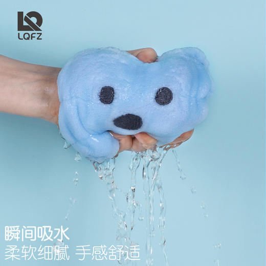 「数色可选！儿童+成人款」干发帽可爱卡通兔子浴帽吸水珊瑚绒儿童擦头发毛巾包头干发巾居家布艺 商品图1