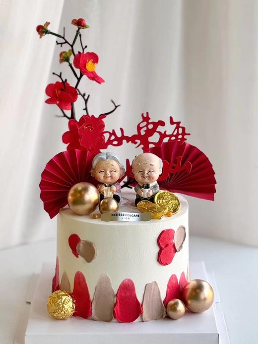 新款祝寿 奶油蛋糕 商品图0
