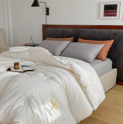 【双旦秒杀】自然醒蜻蜓刺绣大豆被轻奢款四季被子春秋被超柔冬被LFS（不参与优惠券） 商品图0