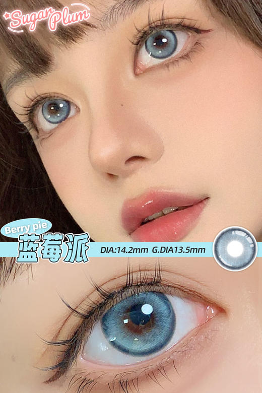 sugarplum糖豆 年抛 蓝莓派 直径14.2mm着色13.5mm 商品图8