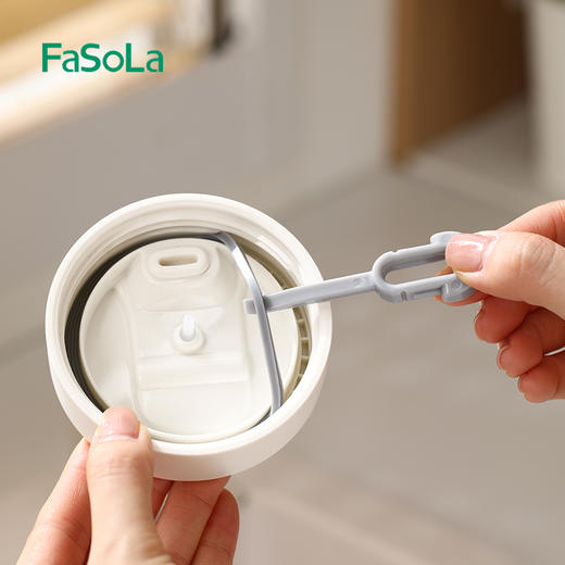 FaSoLa二合一杯盖刷水杯清洗神器缝隙清洁刷保温杯口刷 商品图4