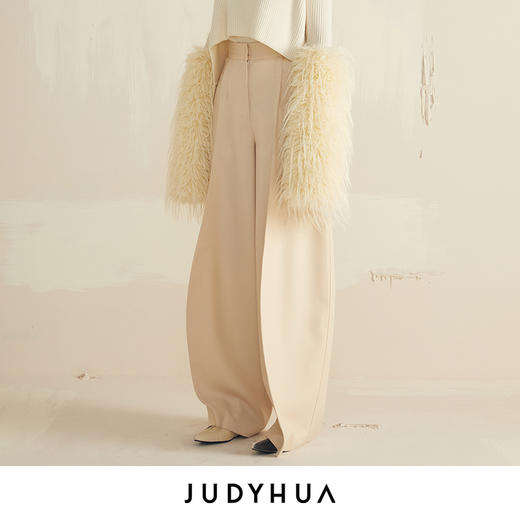 JUDYHUA 弧线空间感阔腿裤 商品图1