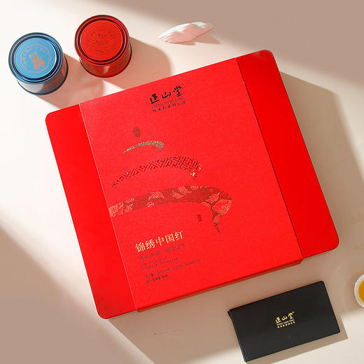 正山堂骏眉中国 锦绣中国红礼盒装 九大产区红茶特级茶叶送礼225g 商品图3