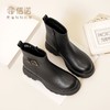 信诺真皮休闲靴2023冬季新款加绒加厚底短靴女士棉鞋中年妈妈靴子23M516-2H 商品缩略图5