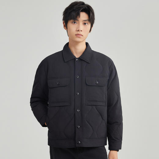 圣得西男士翻领工装羽绒夹克冬季新款宽松轻薄户外山系外套2362941723 商品图2