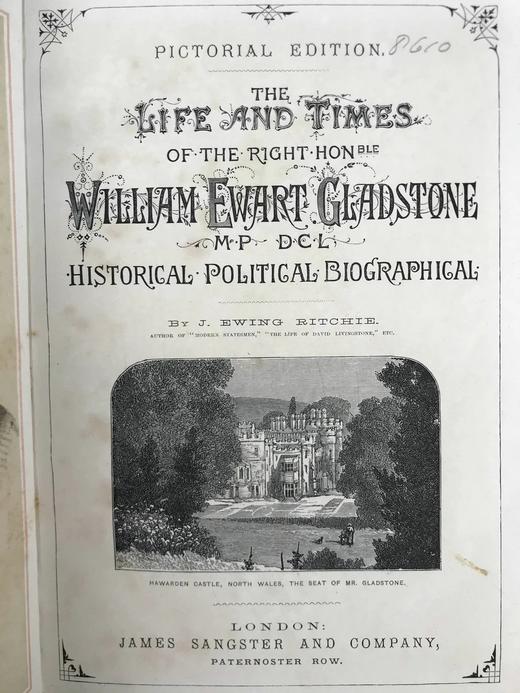 约19世纪后期 格拉斯通传（全2卷） 约百幅插图 真皮精装16开 商品图3