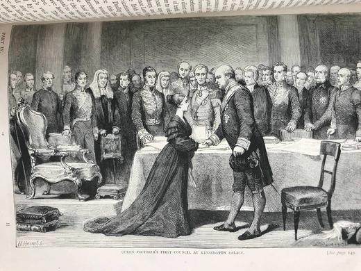 约19世纪后期 格拉斯通传（全2卷） 约百幅插图 真皮精装16开 商品图11