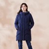 南3天轩藏蓝色撒金连帽羽绒服 商品缩略图0