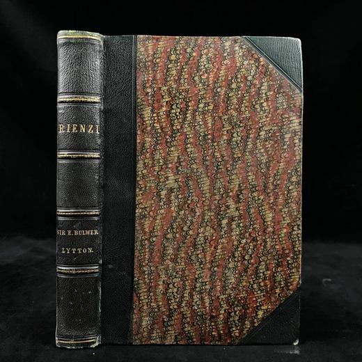 1848年 布尔渥-利顿《黎恩济》 5幅插图 真皮精装32开 商品图0