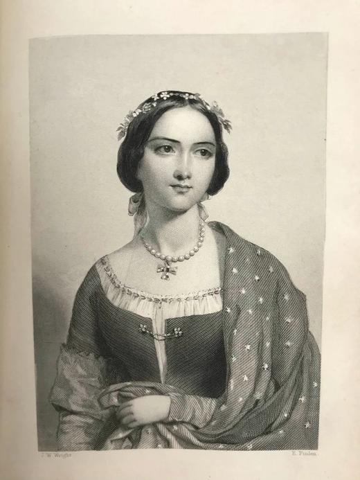 1848年 布尔渥-利顿《黎恩济》 5幅插图 真皮精装32开 商品图10