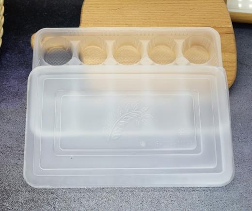 15格 一次性带盖馄饨盒 外卖专用餐盒 速冻馄饨小笼包汤圆盒分格塑料盒子 50个 商品图1