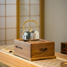 龙隐斋 尚方/北美胡桃木电陶炉 煮茶器茶炉铁壶银壶迷你小型家用静音