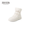 西村名物2023秋冬新款防水高帮保暖蓬蓬鞋雪地靴时尚短靴女T23DS46181 商品缩略图2