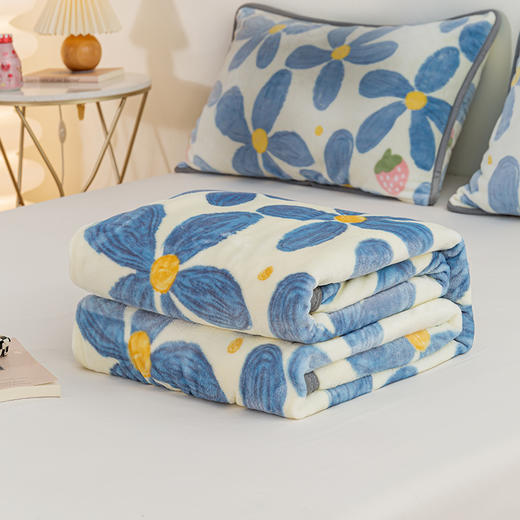 【新人礼】自然醒牛奶绒毛毯冬季床单被子珊瑚绒沙发盖毯办公室午休毯子空调毯午睡自然醒JY 商品图10