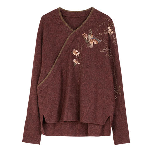 牧衣游原创 进口牦牛绒手绣毛织套头衫-----川行 商品图4