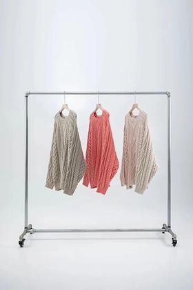 只剩大码数勒 ESS 宽松廓形 厚重麻花圆领毛衣 MY101