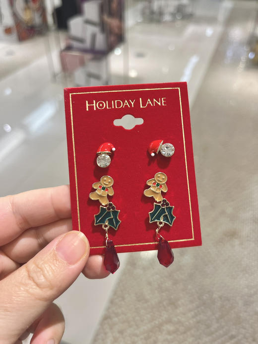 Holiday Lane珐琅彩钻耳钉 🎄圣诞氛围拉满🦌精致可爱 商品图9