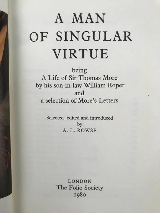 一个道德崇高的人：托马斯·莫尔传 57幅插图 精装16开带书匣 商品图3