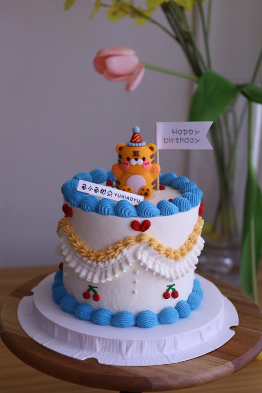 蓝色爱心小老虎（图为4寸） 商品图1