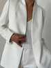 Semplicita | U03 Mae Blazer 单扣无领分割线西装外套 ［ 米/ 白 / 黑藏青 / 黑PU ］ 商品缩略图1