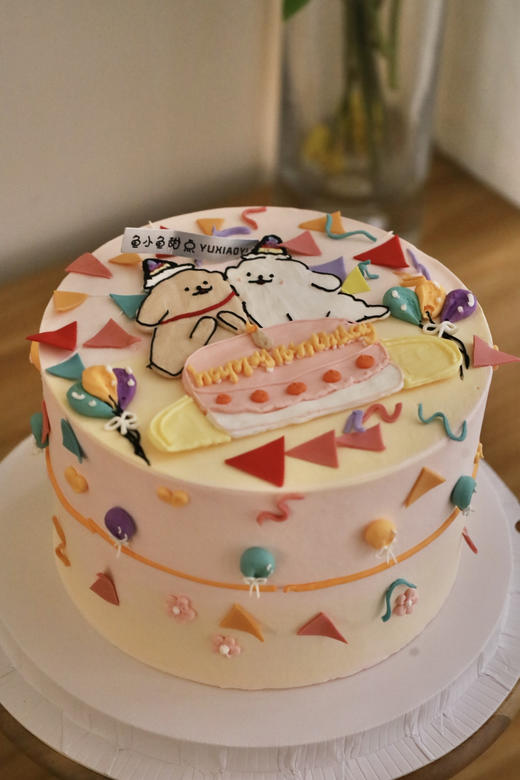 手绘粉色线条小狗 商品图2