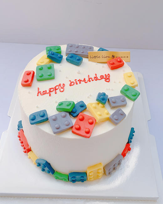 狮子家-乐高积木主题 生日蛋糕 纪念日蛋糕 聚会 仪式感必备 健康甜品 商品图0