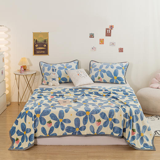 【新人礼】自然醒牛奶绒毛毯冬季床单被子珊瑚绒沙发盖毯办公室午休毯子空调毯午睡自然醒JY 商品图1