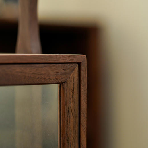 展示收纳盒 胡桃木柜茶具收纳陈列柜透明玻璃家用手提盒 商品图1