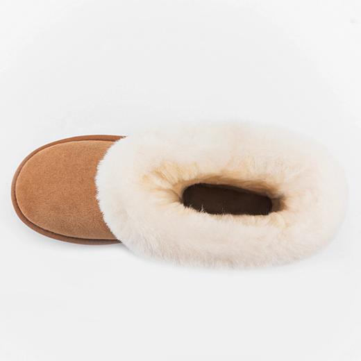 【隆丰起程-雪地靴专场】厚底毛边中筒靴SWOW086YW 商品图8