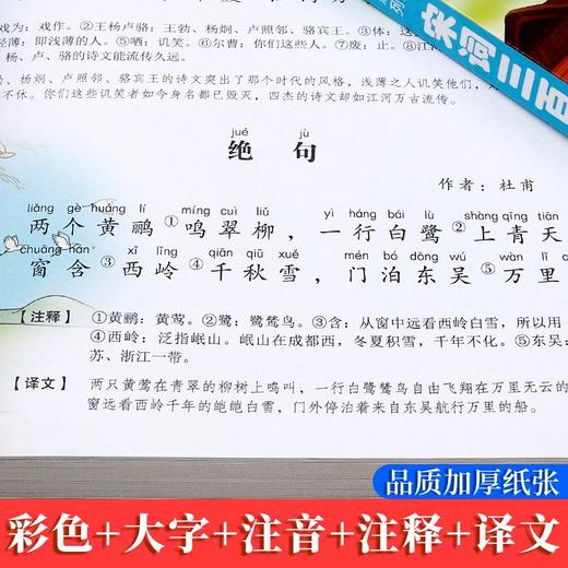 唐诗三百首国学经典全套正版注音宋词三字经成语故事千字文弟子规 商品图2