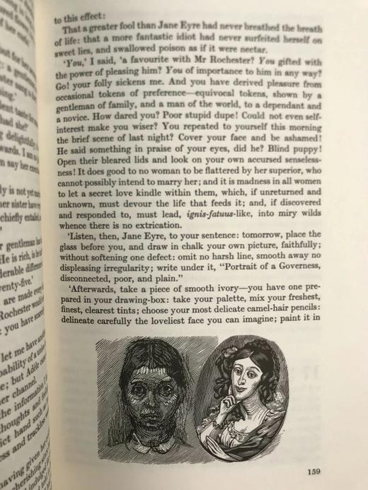 勃朗特姐妹《呼啸山庄》《简·爱》 数十幅木版画插图 精装18开带书匣 商品图9