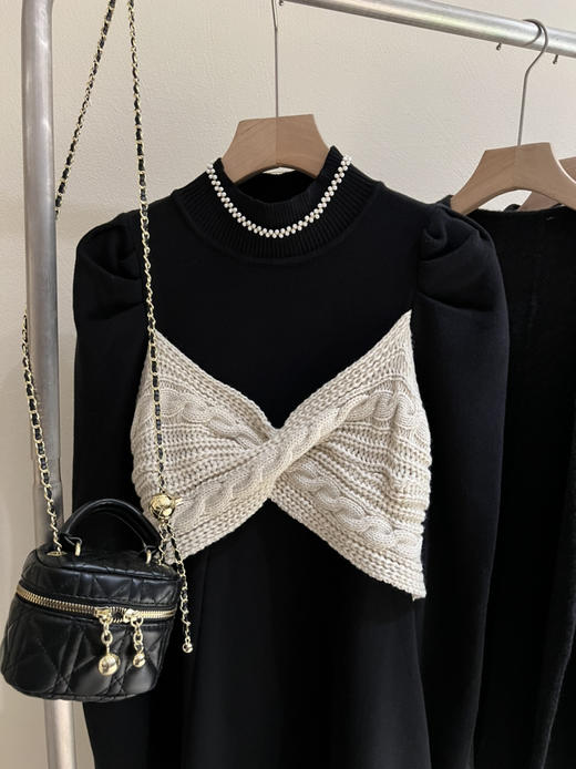 减龄大蝴蝶结连衣裙 商品图0