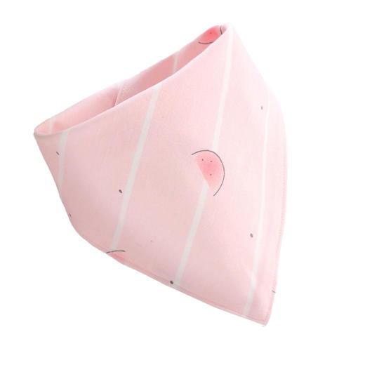 「5条装！数款组合」婴幼儿三角口水巾棉印花宝宝围嘴吃饭防漏围兜可爱卡通组合寝居用品 商品图4