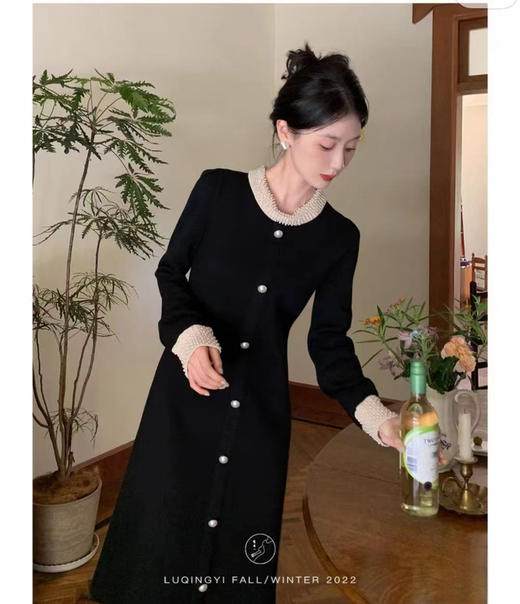 必入秋冬珍珠连衣裙 商品图4