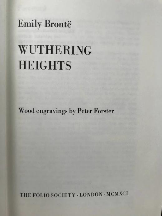 勃朗特姐妹《呼啸山庄》《简·爱》 数十幅木版画插图 精装18开带书匣 商品图2