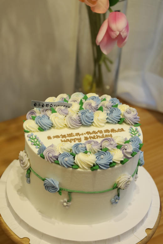 渐变蓝紫色系花朵祝福 商品图2