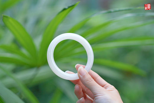 和田白玉手镯，圈口59 商品图0