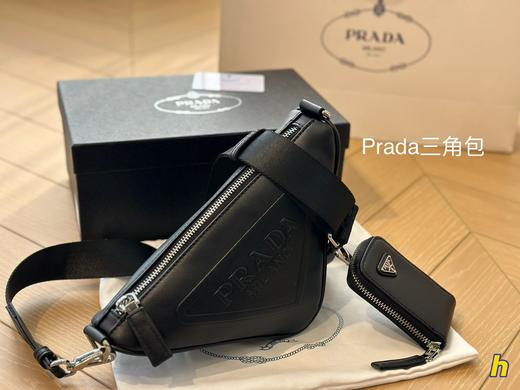 金属三角标 新品男女同款 皮革三角包 Z-11117 商品图4